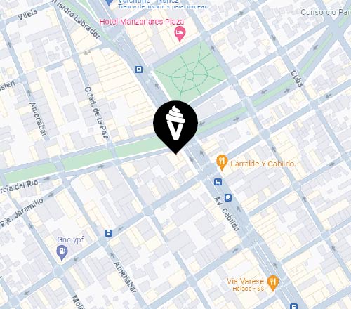 Mapa con la ubicación de Via Varese.